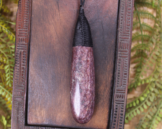 Roimata or Teardrop carved from Aroha Stone