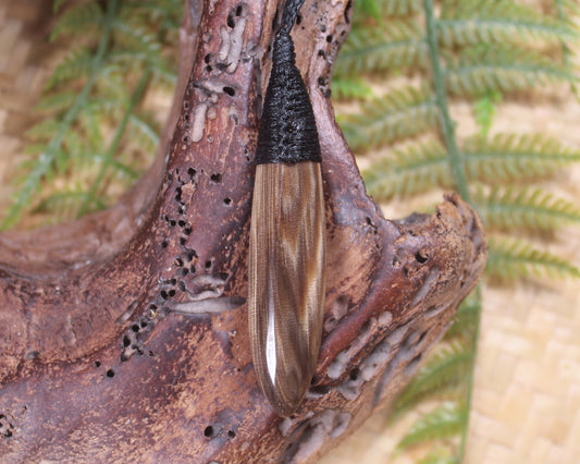Roimata carved from NZ Fossilised Wood
