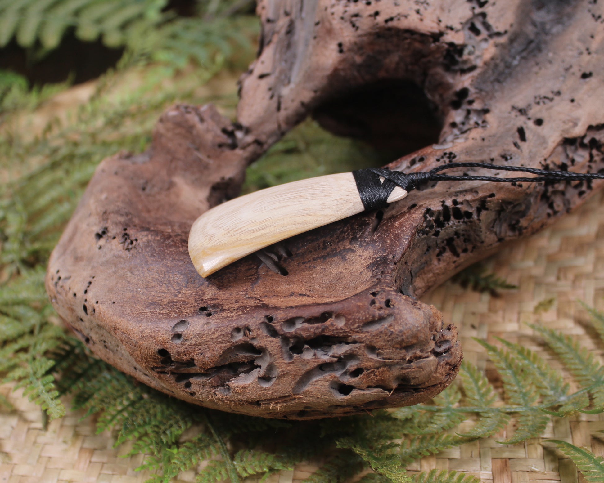 Toki carved from NZ Fossilised Wood