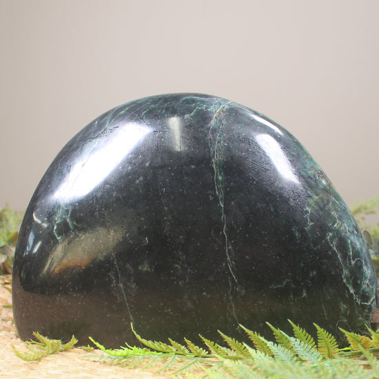 Freeform Serpentine Pounamu Sculpture - NZ Greenstone