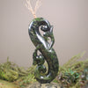 Manaia Sculpture carved from NZ Pounamu