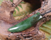 Tooth carved from Hapopo Pounamu - NZ Greenstone