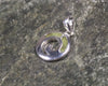 Sterling Silver and Pounamu Koru Pendant