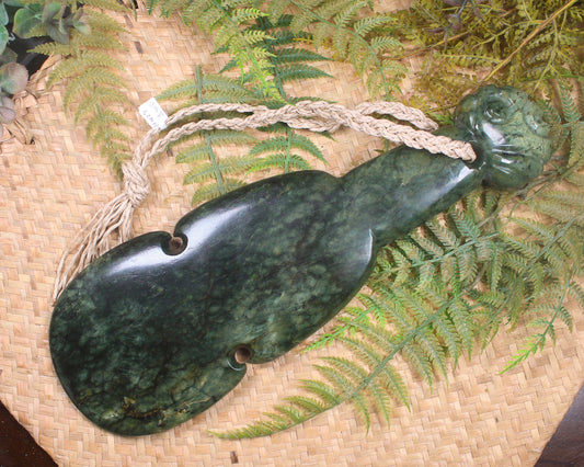 Kotiate carved from Kawakawa Pounamu - NZ Greenstone