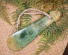 Mere carved from Flower Jade Pounamu - NZ Greenstone