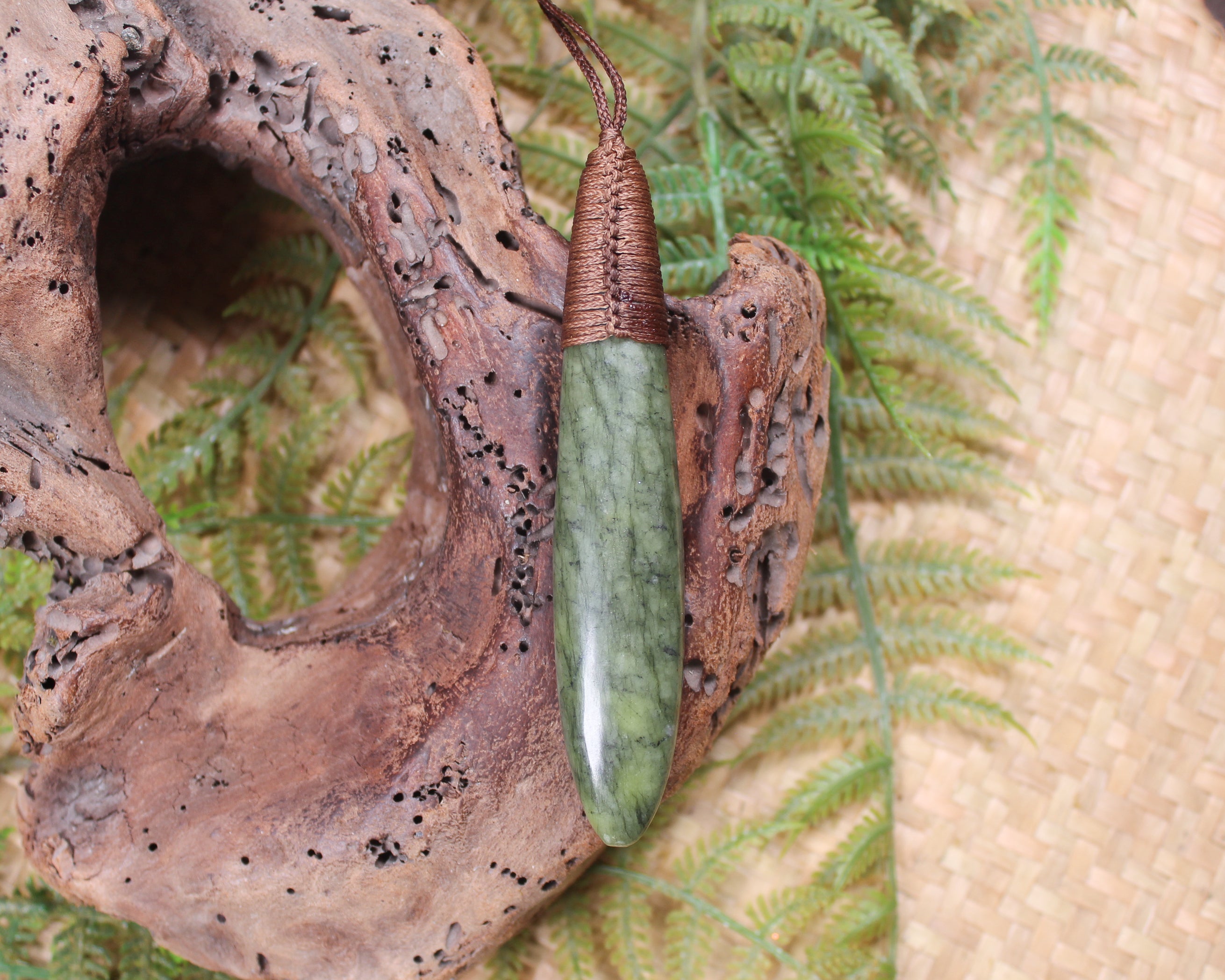Roimata or Teardrop carved from NZ Serpentine