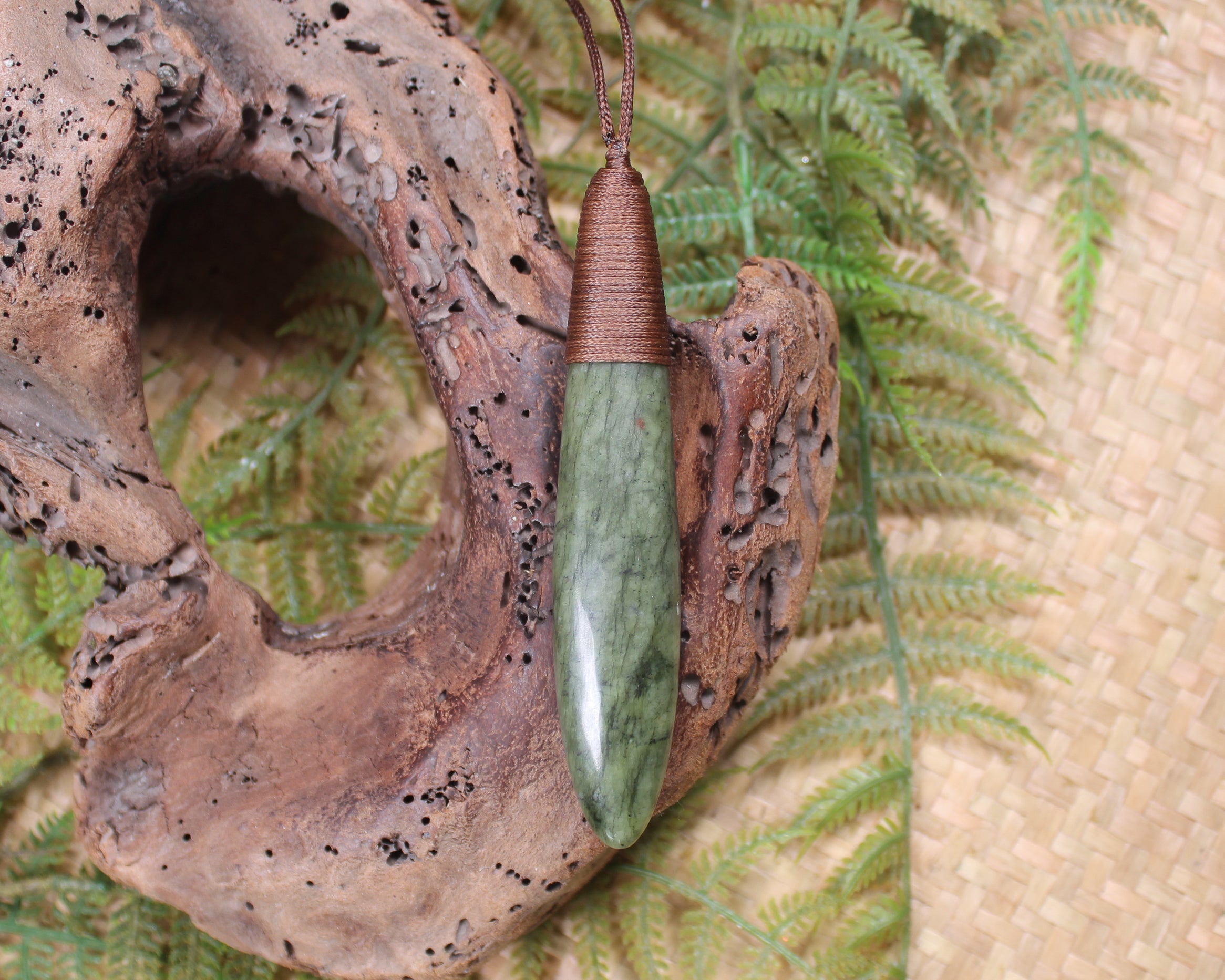 Roimata or Teardrop carved from NZ Serpentine