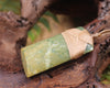 Toki or Adze Pendant carved from Flower Jade Pounamu - NZ Greenstone