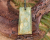 Toki or Adze Pendant carved from Flower Jade Pounamu - NZ Greenstone