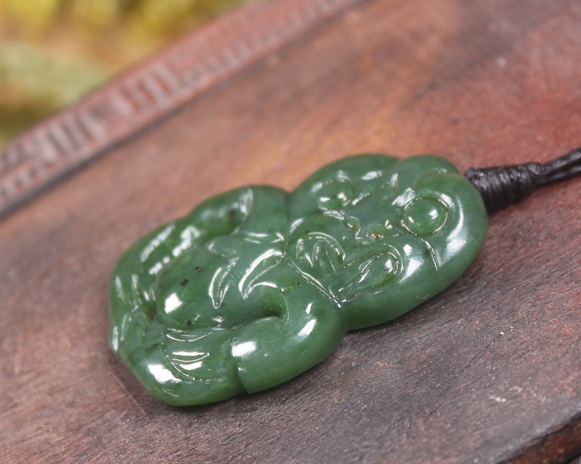 Hapopo Pounamu Hei Tiki - NZ Greenstone