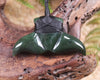 Whale Tail Pendant carved from Kawakawa Pounamu - NZ Greenstone