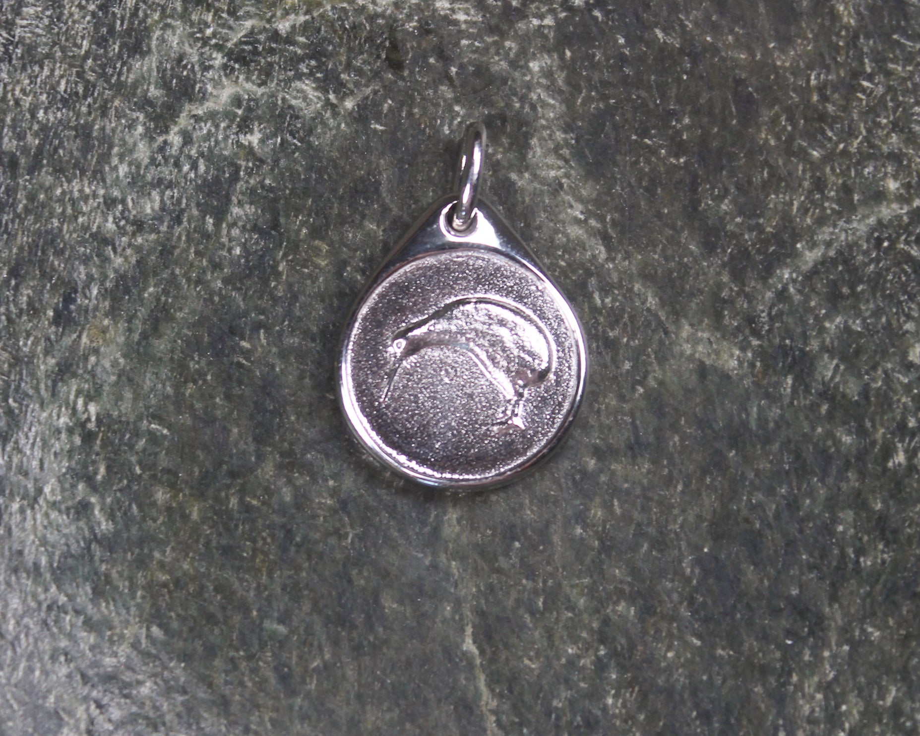 Hapopo Pounamu pendant set in Sterling Silver - NZ Greenstone