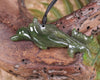 Dolphin or Aihe Pendant - Rimu Pounamu - NZ Greenstone