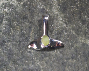 Hapopo Pounamu pendant set in Sterling Silver - NZ Greenstone