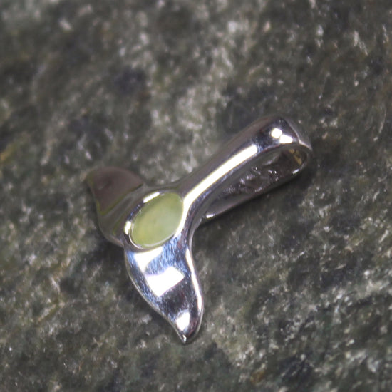 Hapopo Pounamu pendant set in Sterling Silver - NZ Greenstone