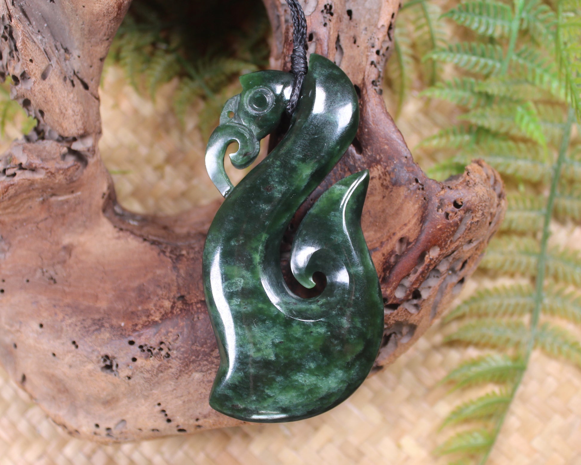 Manaia carved from Kawakawa Pounamu - NZ Greenstone