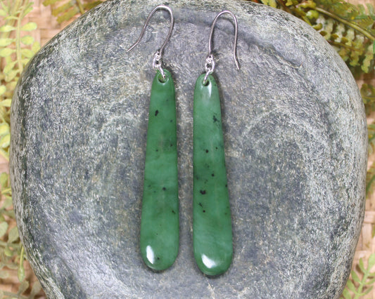Hapopo Pounamu Earrings