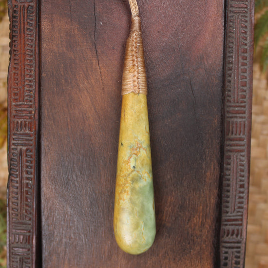 Flower Jade Pounamu Roimata Pendant - NZ Greenstone