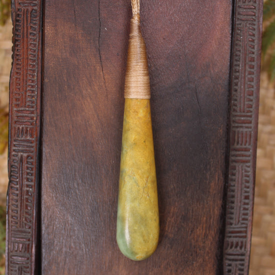 Flower Jade Pounamu Roimata Pendant - NZ Greenstone