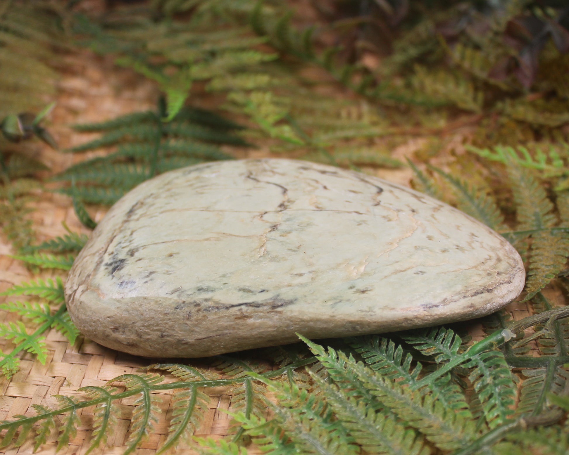 Freeform Pounamu Sculpture - Kokopu  Pounamu - NZ Greenstone