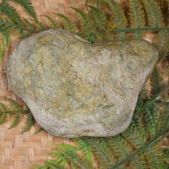 Freeform Pounamu Sculpture - Flower Jade Pounamu - NZ Greenstone