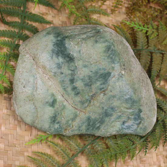 Freeform Kawakawa Pounamu Sculpture