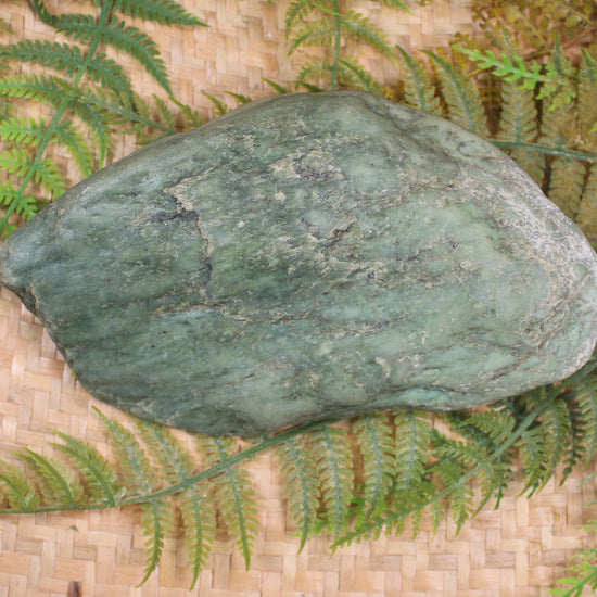Freeform Kawakawa Pounamu Sculpture