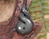 Koru Twist carved from Serpentine Pounamu - NZ Greenstone