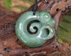 Koropepe carved from Inanga Pounamu - NZ Greenstone