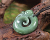 Koropepe carved from Inanga Pounamu - NZ Greenstone