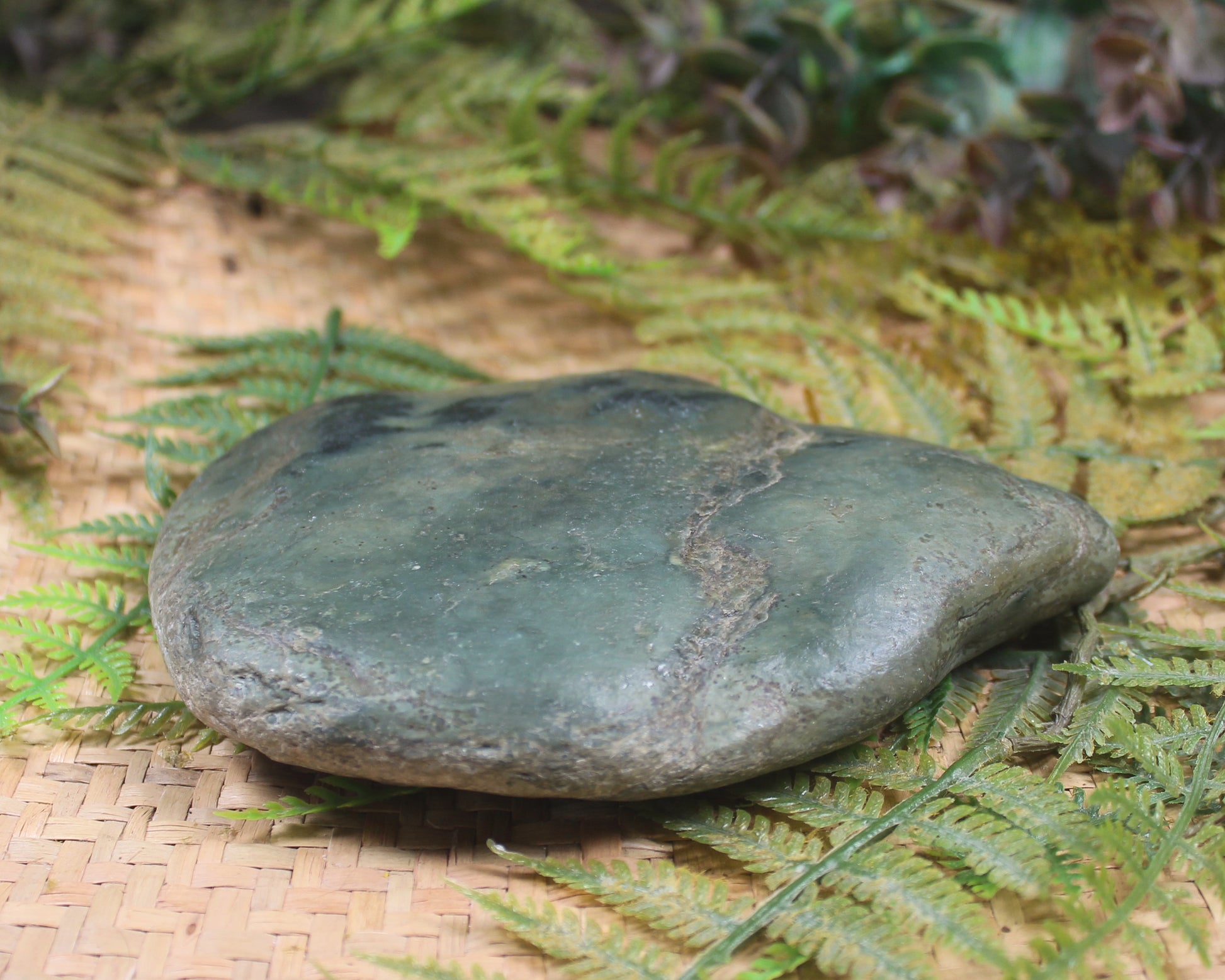 Freeform Kawakawa Pounamu Sculpture