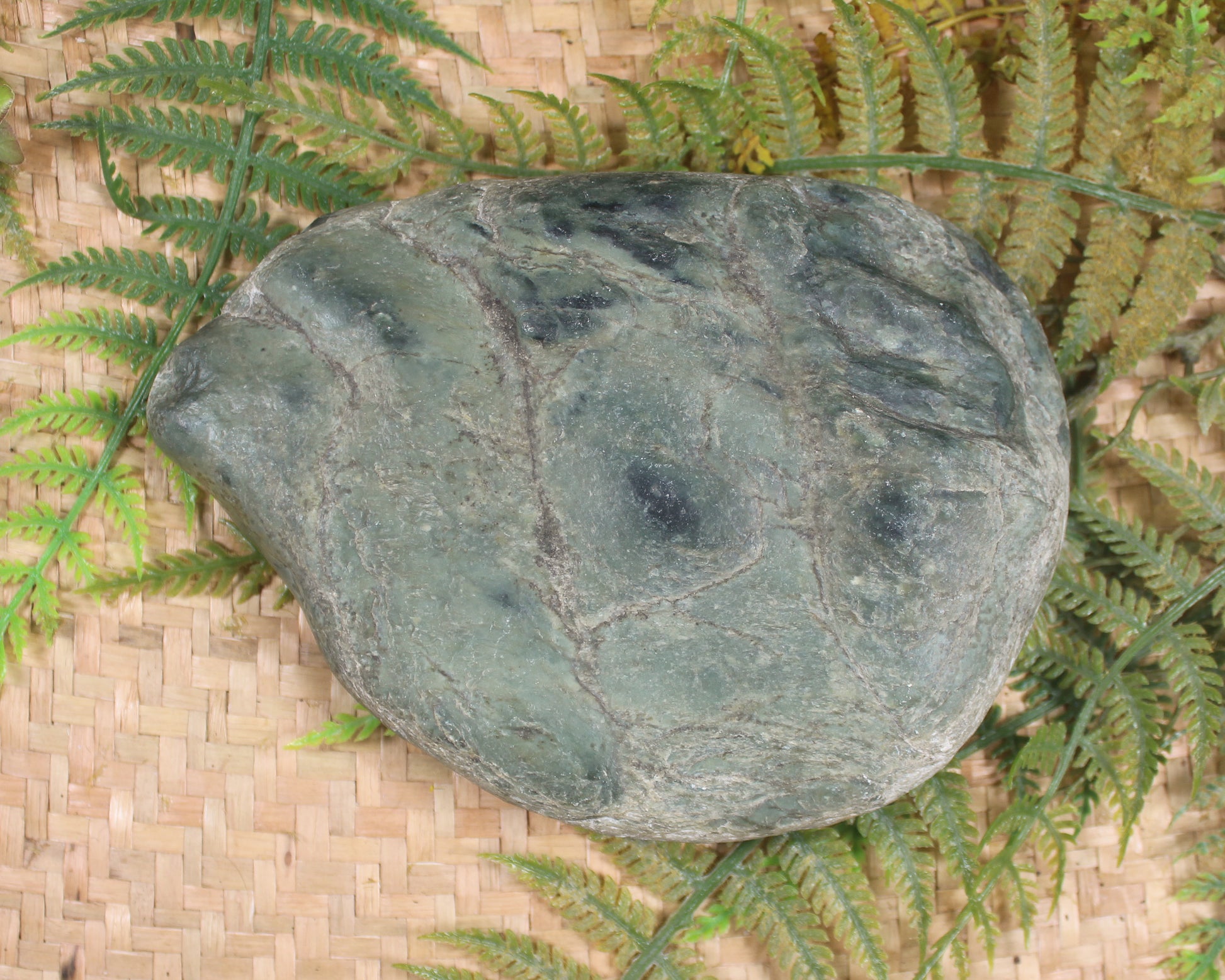 Freeform Kawakawa Pounamu Sculpture