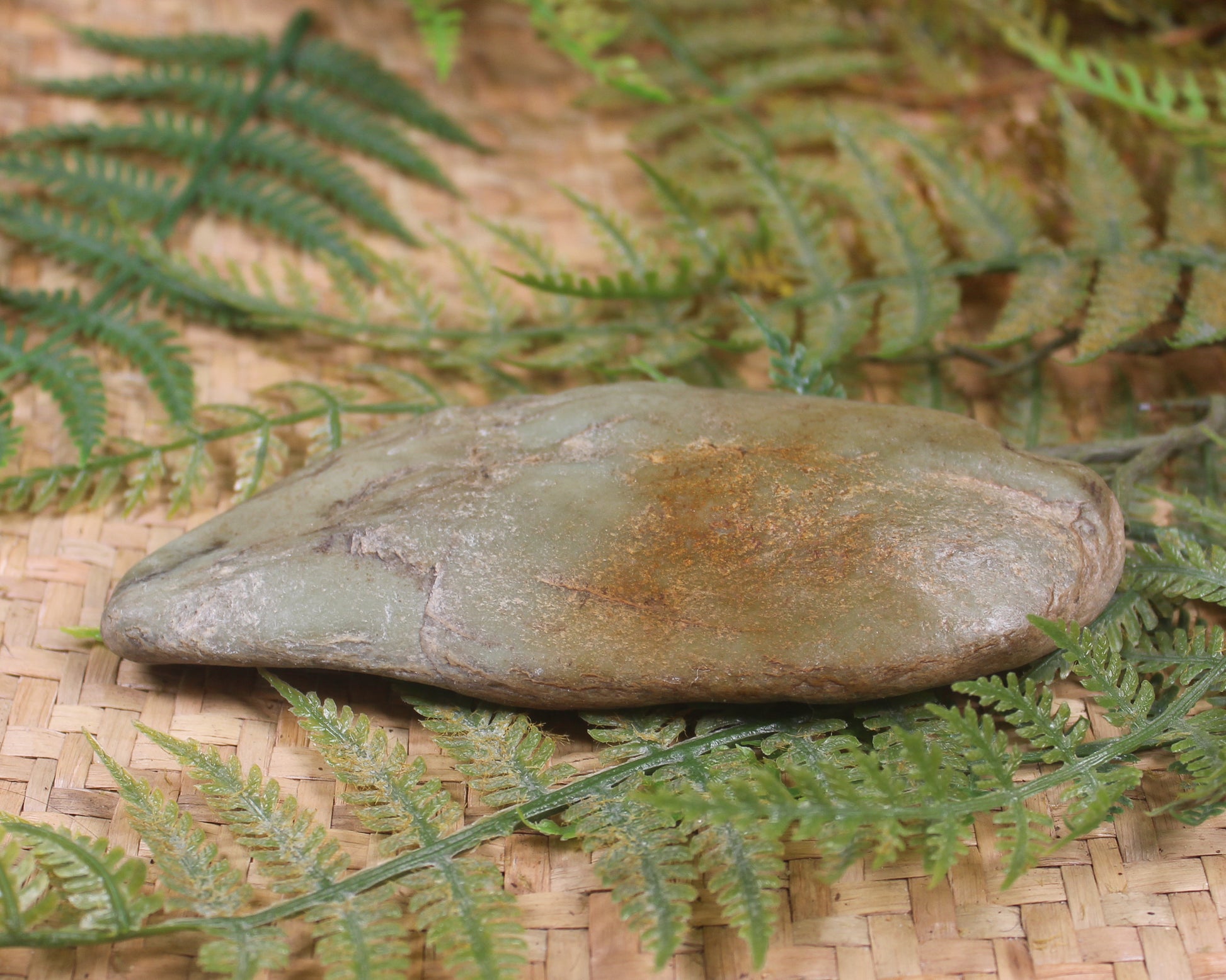 Freeform Pounamu Sculpture - Kokopu  Pounamu - NZ Greenstone