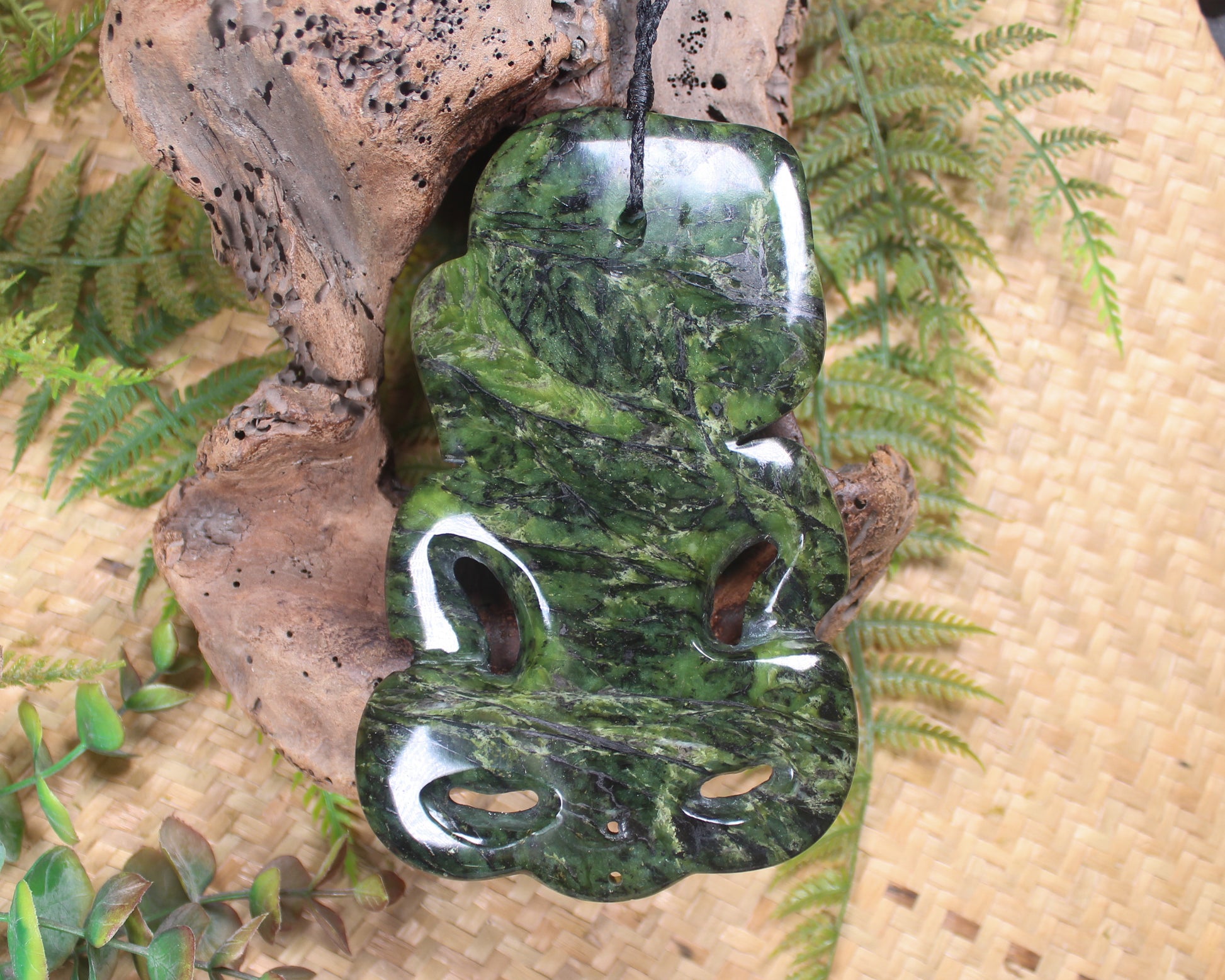 Douglas Creek Pounamu Hei Tiki - NZ Greenstone