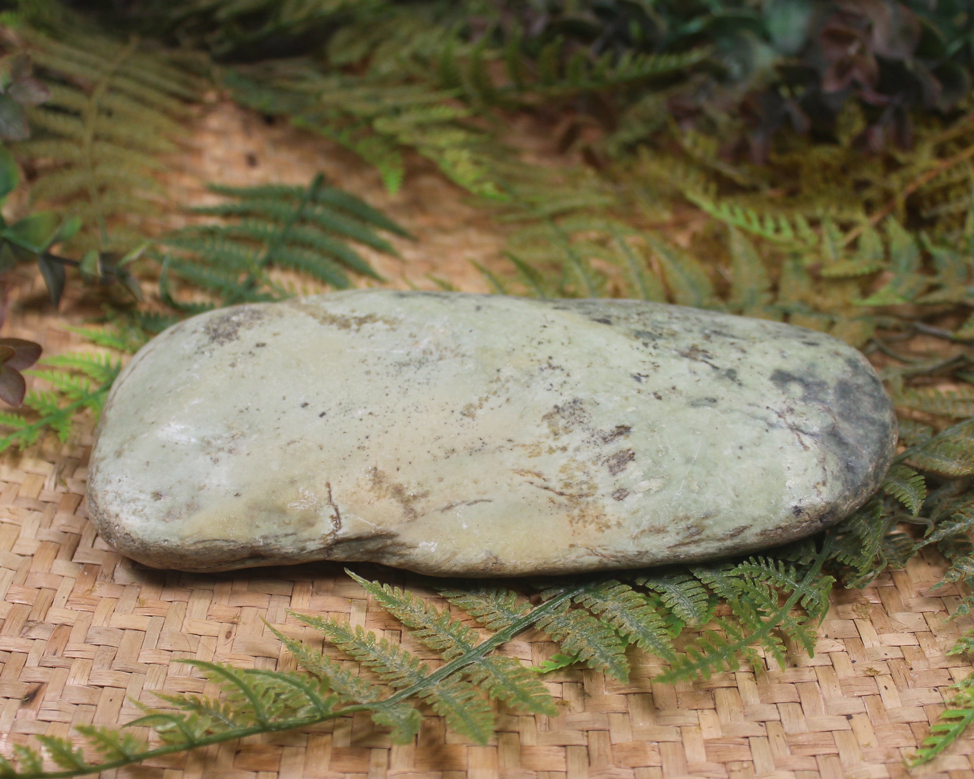 Freeform Pounamu Sculpture - Kokopu  Pounamu - NZ Greenstone