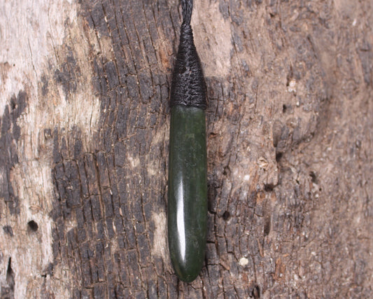 Kawakawa Pounamu Roimata Pendant - NZ Greenstone