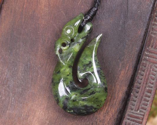 Douglas Creek Pounamu Manaia pendant - NZ Greenstone