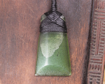 Toki or Adze Pendant carved from Tangiwai Pounamu - NZ Greenstone