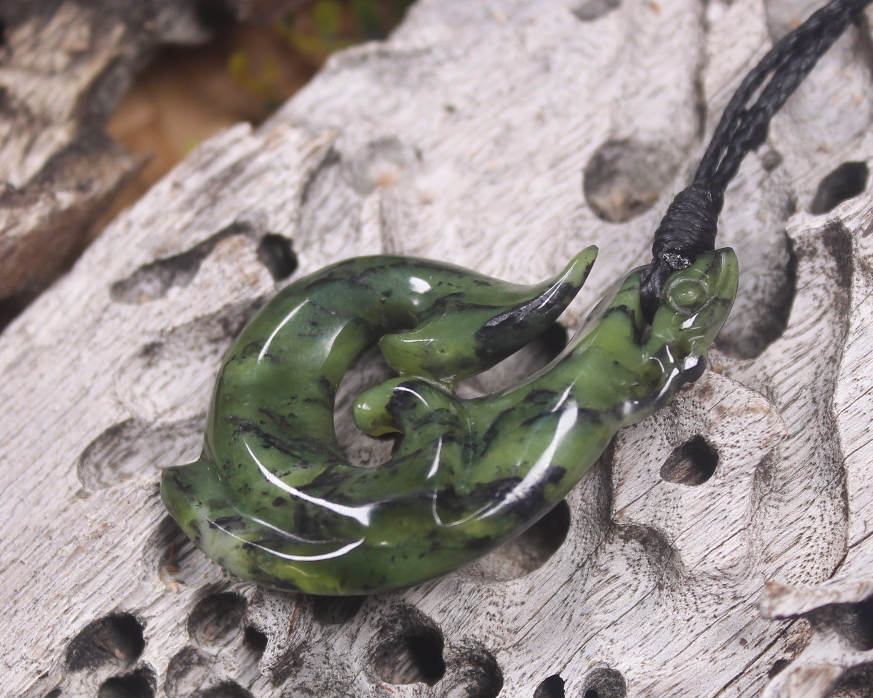 Douglas Creek Pounamu Manaia pendant - NZ Greenstone