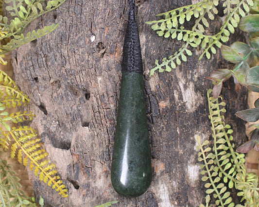 Rimu Pounamu Roimata Pendant - NZ Greenstone