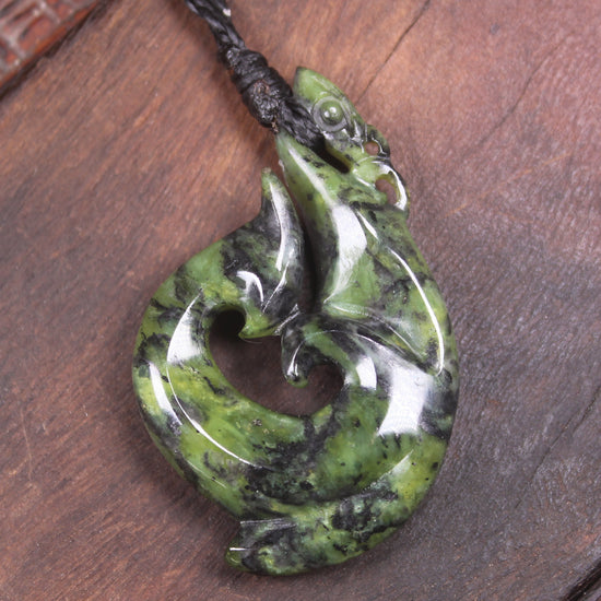 Douglas Creek Pounamu Manaia pendant - NZ Greenstone