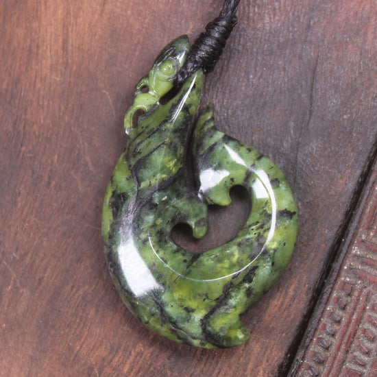 Douglas Creek Pounamu Manaia pendant - NZ Greenstone