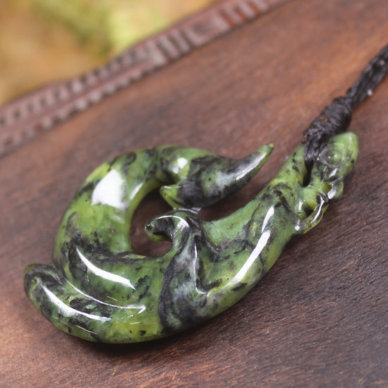 Douglas Creek Pounamu Manaia pendant - NZ Greenstone