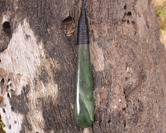 Rimu Pounamu Roimata Pendant - NZ Greenstone