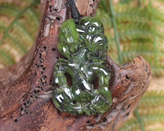 Douglas Creek Pounamu Hei Tiki - NZ Greenstone
