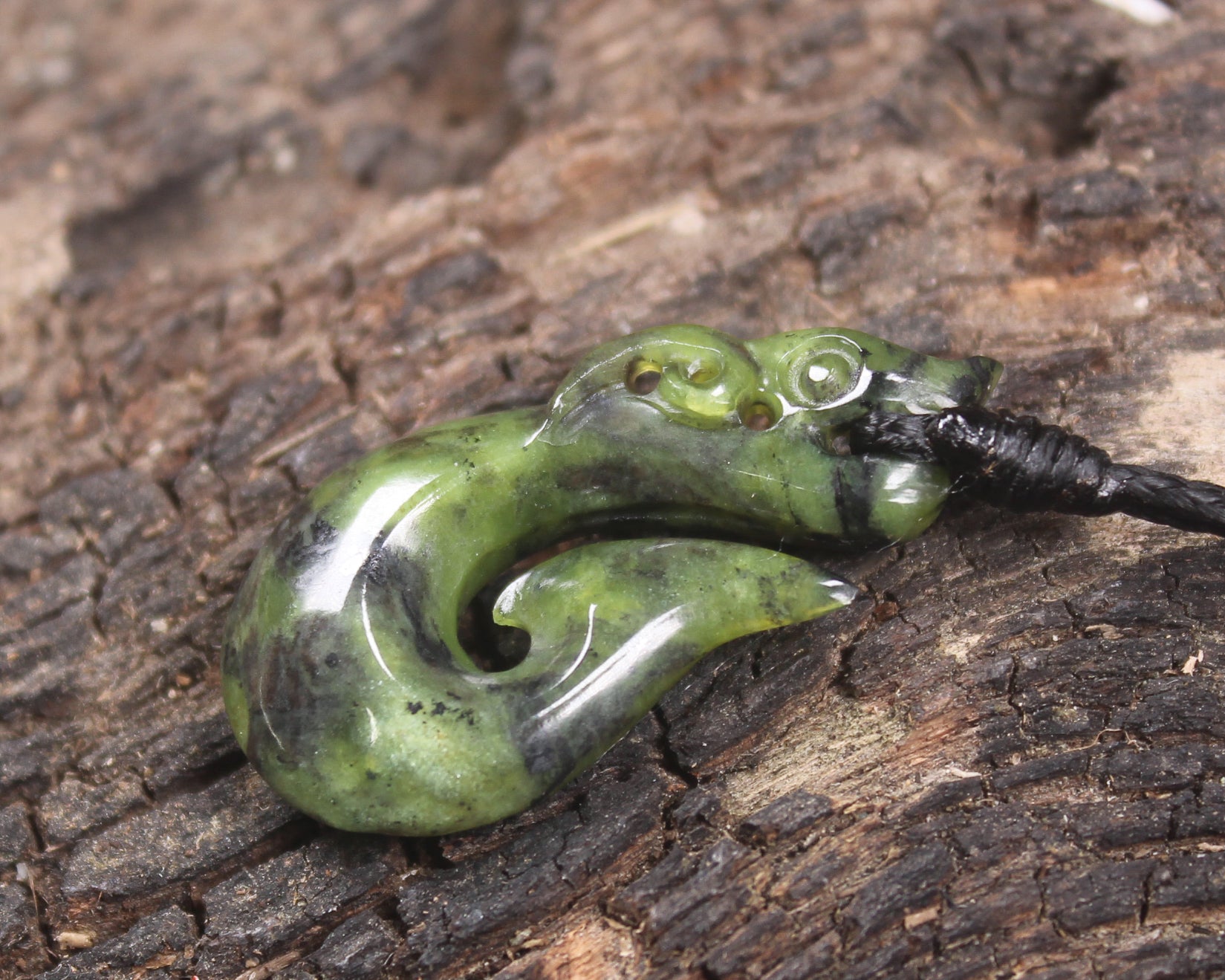 Douglas Creek Pounamu Manaia pendant - NZ Greenstone