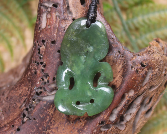 Hapopo Pounamu Hei Tiki - NZ Greenstone