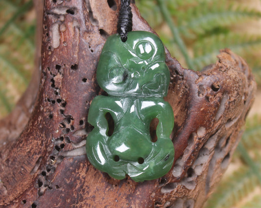 Hapopo Pounamu Hei Tiki - NZ Greenstone