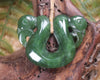 Pekapeka Pendant carved from Hapopo Pounamu - NZ Greenstone