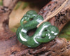 Pekapeka Pendant carved from Hapopo Pounamu - NZ Greenstone